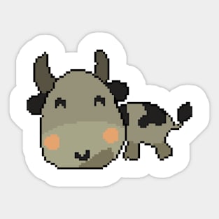 Wild Chic Cow Sticker